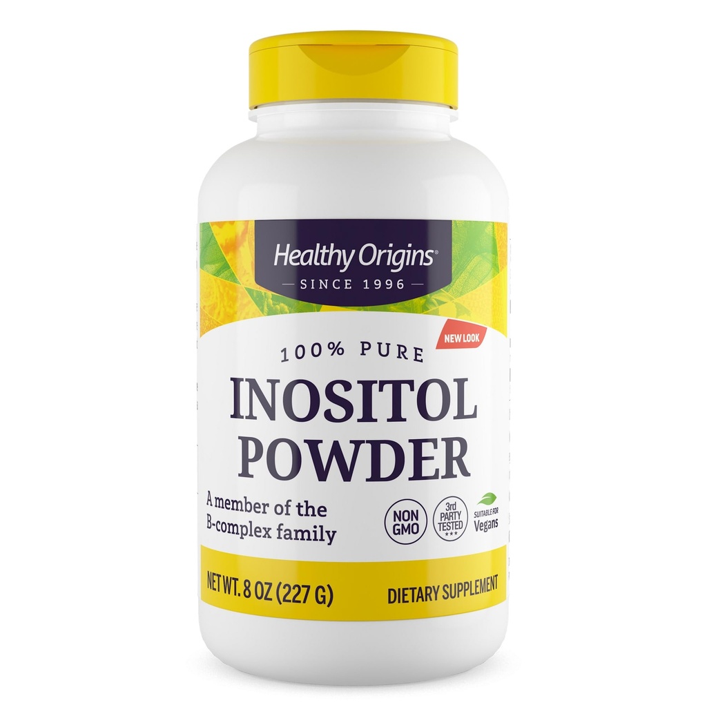 健康原产地 Inositol粉, 227 g - 用于皮肤,毛发和直肠健康 - 维生素B8粉补充剂 - B 复杂家庭的一部分 - Vegan, Non-GMO & Gluten-free 补充剂 - 8 Oz