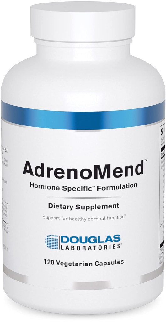 道格拉斯实验室 AdrenoMend - Rhodiola草药补充剂 - 肾上腺支持 - 与 Ashwagandha, Bacopa Monnieri, 及其他适应原体 - 非GMO - 120 维基植物物种 Capsules