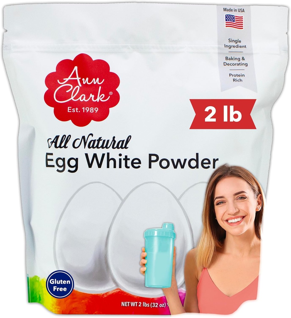 Ann Clark All Natural Egg White 蛋白质粉在美国制造,2磅