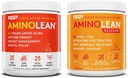 RSP Nutriion Vegan 氨基Lean Pre Workout Energy(芒果25服务公司)与氨基Lean恢复后工作靴(血橙30服务公司)
