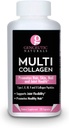 遗传性自然多科拉根 Capsules类型 I, II, III, V & X - 120 Veg Caps - for Health Hair Skin, Nails 1500mg Non-GMO, Pasture-Raized, cage Free and Cruty Free Source (英语).