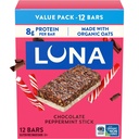 LUNA Bar - 巧克力辣椒薄荷棒Flavor - 薄荷棒 - 非GMO - 葡萄糖无蛋白棒 - 用有机麦(12包)制成.