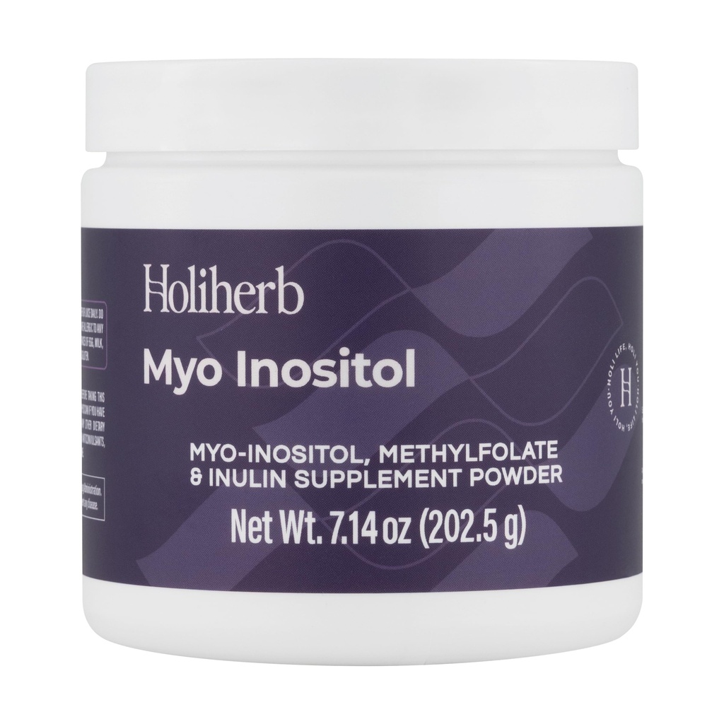 Holiherb Myo Inositol + Methylfolate 补充 妇女 + 激素平衡和骨骼健康支助的生育补充 + 4g Myo Inositol → 50 服务
