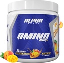 Alpha Supps 氨基NRG+ BCAA 氨基能源回收粉 - 与电解液的水化混合剂 - 男女最佳性能支持的焦点混合剂(30名服务员,桃花芒果)