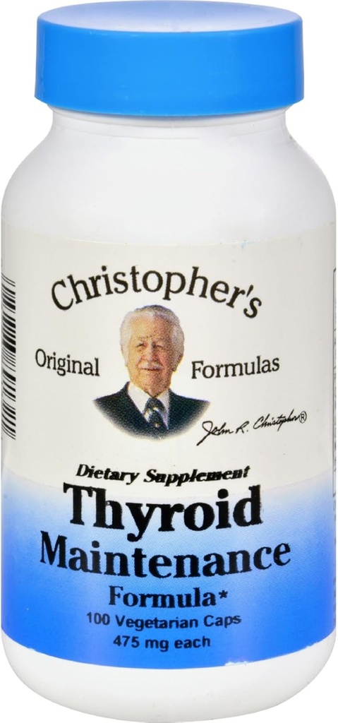 Christopher的甲状腺维持剂 -- -- 485毫克 -- -- 100个植物胶囊