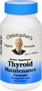 Christopher的甲状腺维持剂 -- -- 485毫克 -- -- 100个植物胶囊