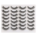Newcally Lashes 假眼睫毛猫眼 Wispy Natural Faux Mink Lashes 14 Pairs Pack Light Volume 短假眼 Lashes 多包