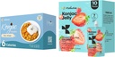 Hethstia Konjac Jelly Strawberry Flavor 配有Collagen Peptides 10 Packs和Konjac Rice Gluten Free 12 Packs 低卡路里,Keto,无糖,健康食品