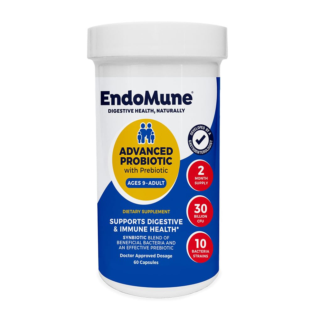 Endomune 高级成人多轨多生补充剂 -- -- 10 Strains,30亿 CMFO -- -- 已制定(60个)