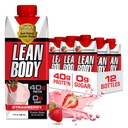 Labrada Lean Body Ready-to-Drink 草莓蛋白摇摆,40g蛋白,Whey Blend,0 糖,Gluten Free,22 维生素和矿物,17 Ounce(可回收卡通和Lid - Pack of 12) LABRADA