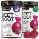 甜菜用于高血压 120 Pcs (2 Pack) - 配有石榴汁汁粉的甜菜根(Bet Root Chews) - Nitric Oxide Gummys for Energy, Cardio Health - Gummy Supplement for Men and Women - 无糖