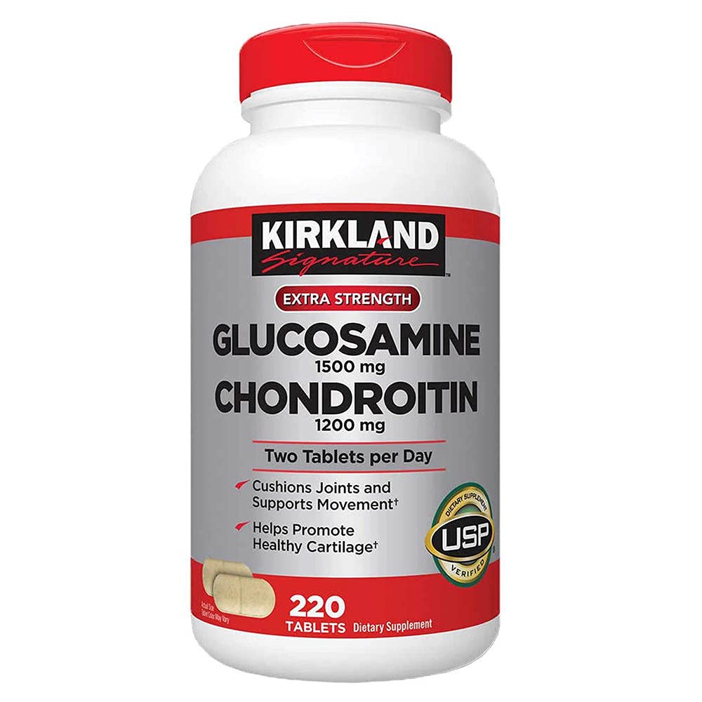 Kirkland 签名 Glucosamine & Chondroitin, 220 平板电脑( 4 Pack)