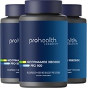 ProHealth Nicotinamide Riboside Pro 500. 专利NR Niagen 500mg Plus 250mg TMG. NAD+ Supplement Boosts NAD+. NR Supplement Profession in 300 Research. 30人(3包)