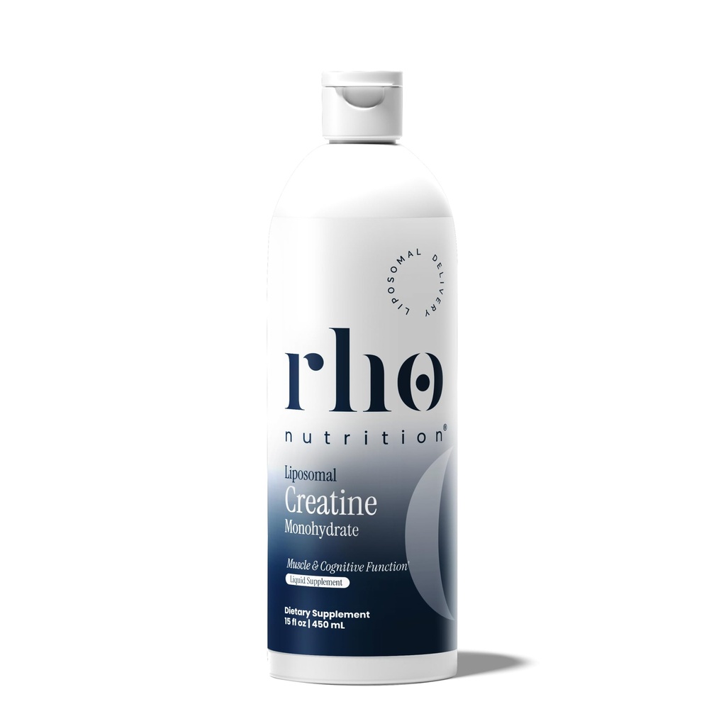Rho营养 Liposomal Creatine Monohydrate - 超高吸附液 Creatine 补充剂 - 促进精益肌肉质量和复苏,支持脑功能和增强细胞能源生产
