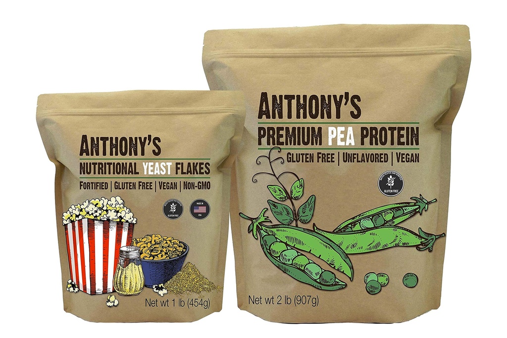 Anthony's Premium Pea蛋白2lb & 营养性酵母花1lb