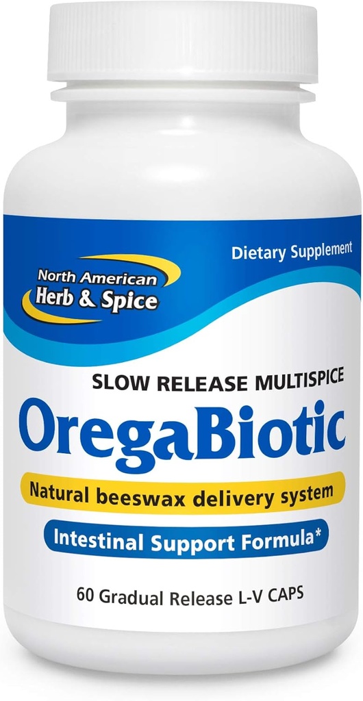 北美草药和香料 Orega Biotic - 60 Capsules - Immune System和消化支持 - 头发,皮肤和钉子健康 - 黑种子油,库明油,Oregano油,Sage Oil - 非GMO - 30 总服务量