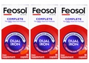 Feosol Bifera HIP & PIC 铁补充品,完成-30卡,包装3