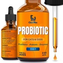 狗和猫的液态亲生药物 – 6亿 CPU Pet 消化支持 – 狗的亲生药物与酶 – 猫的亲生补充 – 2-oz瓶