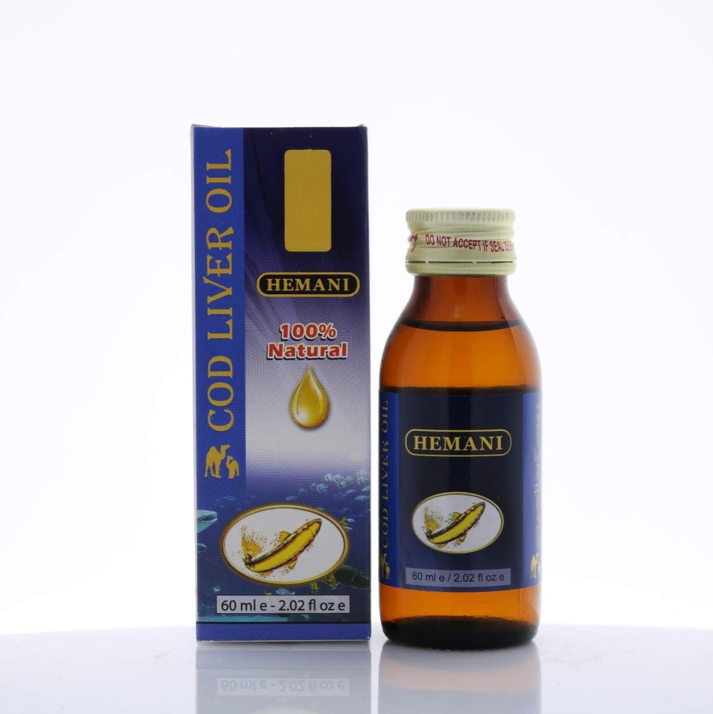 Hemani Cod Liver Oil 60mL(2 FL OZ) - 食用石油
