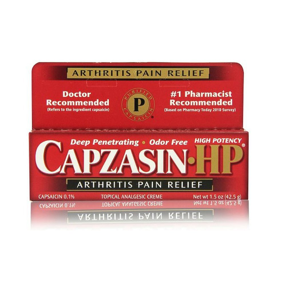 包装每盒3张CAPZASIN-HP CREME 1.5OZ PT#31192675142