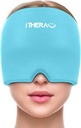 iTHERAU Migraine Relief Cap, Soothing Headache Hat, Gel Ice Pack Head 包装热冷疗法,Sinus头痛 Relief Cap, Puffy Eyes, 紧张和应激救济蓝