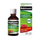 Robitussin cough and Chest Construction DM, Cough 抑制剂和预期剂,Raspberry Flavor - 8 Fl Oz Oz瓶