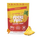 FocusFuel Energy Chews – Pineapple Flavor (15 services) – 100mg Cafeine + Alpha GPC + L-Theanine + B12, 镁 – 热带能源靴 – 不发生碰撞或Jiters