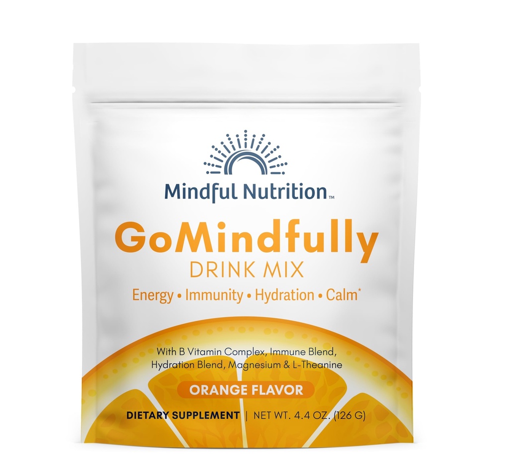 Gomindally 橙色 超级 平静 镁 粉末 饮料混合 水分 回收 豁免 和 能量 追踪矿物 基本维生素 L-神通 和 B 维生素复合体