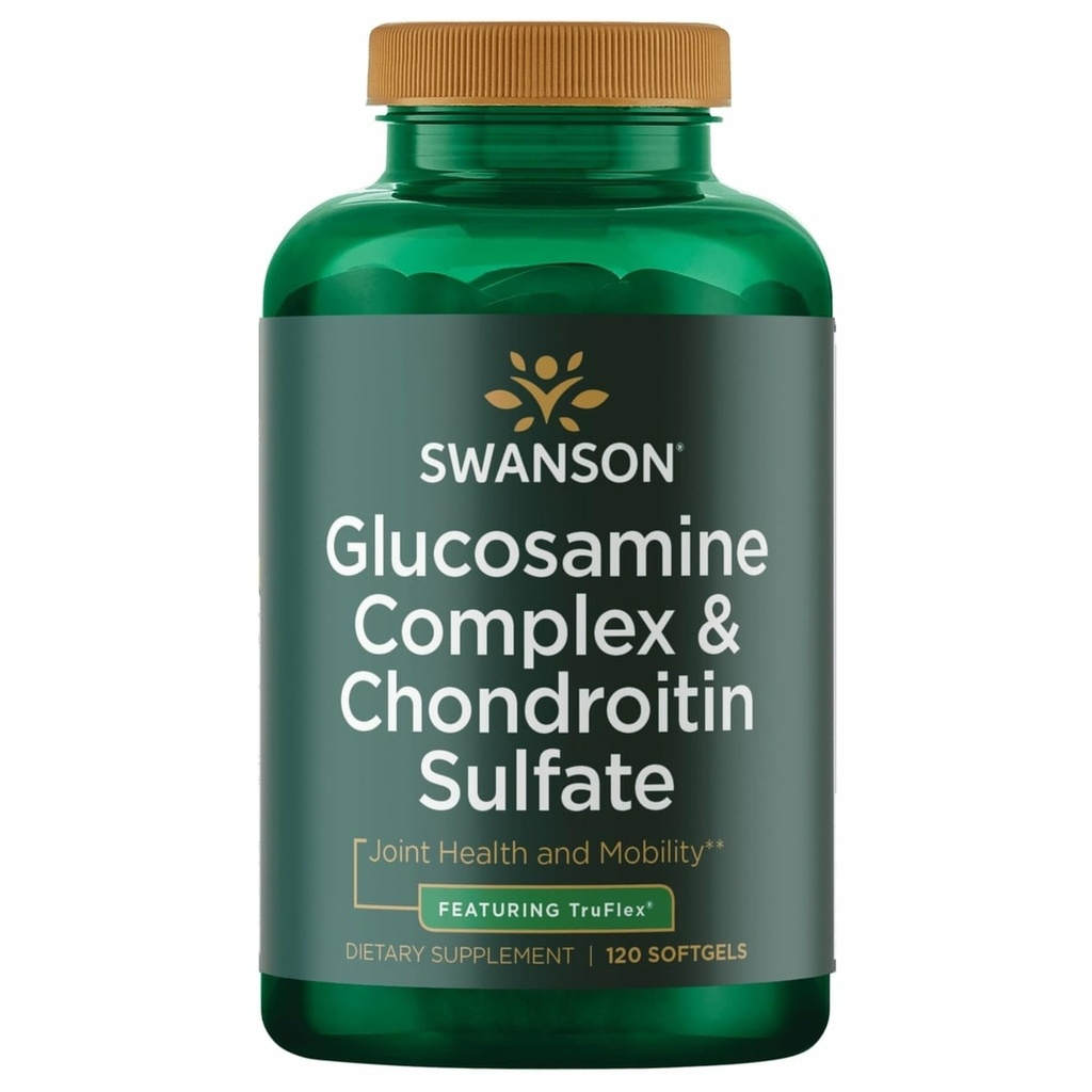 Swanson Glucosamine 复合体和Chondroitin 硫酸盐 500/400毫克 120 Sgels