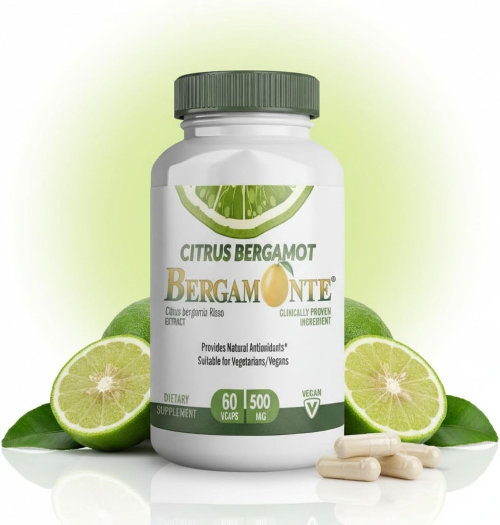 Citrus Bergamot 补充剂(Citrus Bergamia) 每服1 000毫克(2) 60 Vegan Capsules - 专利贝加蒙特