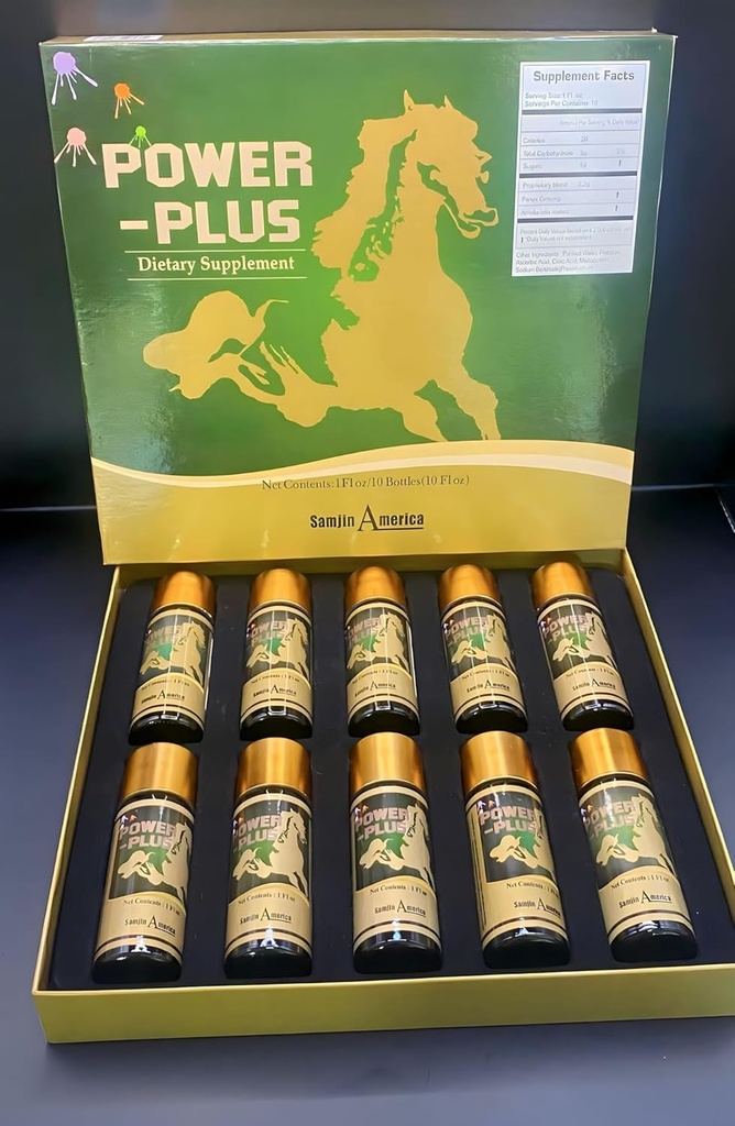 (原始内容存档于2019-09-26). Power Plus Extra Strenght/Ginseng Energy Drink. 1oz X 10BOTTLES.