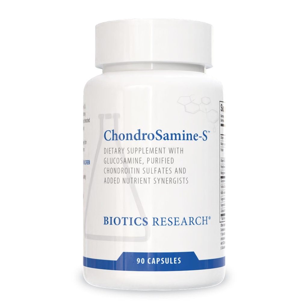 CondroSamine S 综合联合和连接组织支持,600 元素Glucosamine,MSM,维生素C,Manganese,Niacin,Pantothenic酸,Folate,B12,SOD,Catalasase 90 Caps