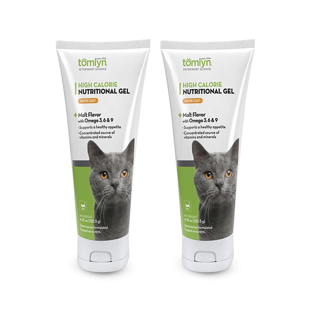 2-Pack Nutri-Cal用于猫类高卡路里饮食补充,4.25-Ounce Tube