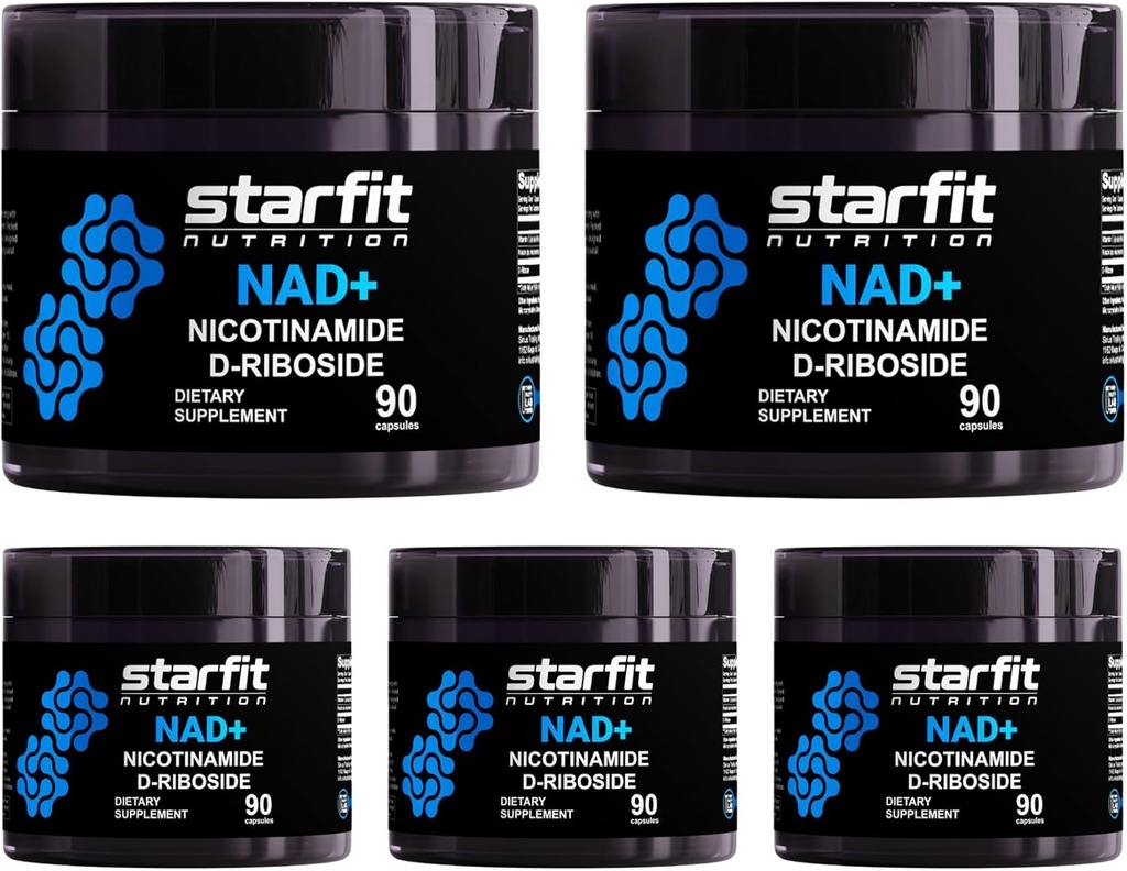 STARFIT - 尼科蒂纳米德D-里博赛德,尼科蒂纳米德里博赛德支持NAD+ Levels, Focus and Energy Supplement, 代谢支持尼科蒂纳米德 Riboside NAD Supplement, 450 Capsules