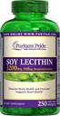 清教徒的骄傲大豆 Lecithin 1200 mg 250 mg 快速释放软胶