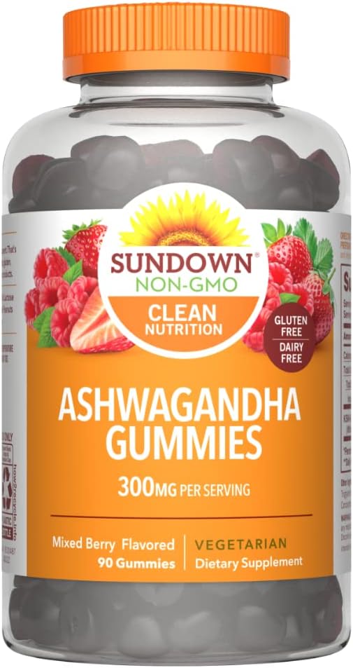 日落 Ashwagandha Gummys, 90 个伯爵