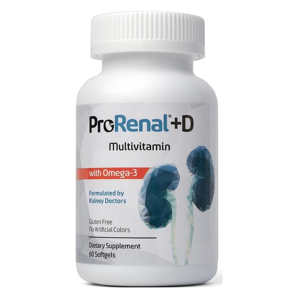ProRenal+D 配Omega-3 鱼油 肾 多维他明 30天供应