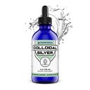 FWS Colloidal Silver,液态银滴,99.99%纯银,4 oz玻璃瓶,60个服务(2个月供应),50ppm,专注于方便易用服务