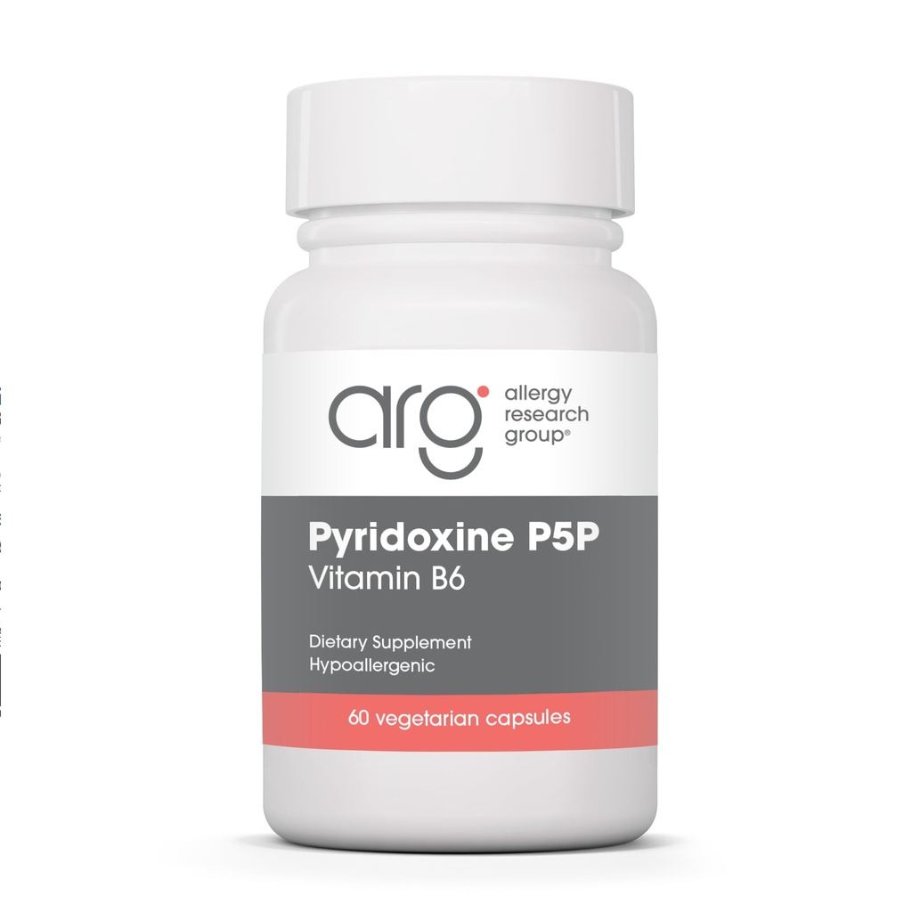 过敏研究组 Pyridoxine P5P 补充 - 活维生素B6 275mg, Pyridoxal-5-Phosphate, 代谢支持, 伪代谢, 蔬菜 Capsules - 60 counter