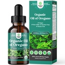 Oregano 有机油滴 - Oregano 超集中液态油 含 Carvacrol 60% 用于消化和免疫支持 - 液态草药提取剂 用于免疫强力与健康肠道 - 30毫升