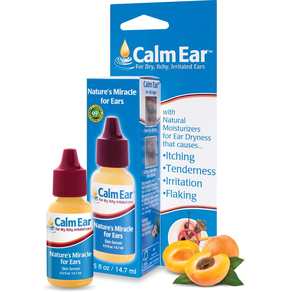 Miracell calm Ear drops 14.7 ml – 对痒,刺激和干耳的自然救济 - 润滑剂 Earplugs 和听力辅助器