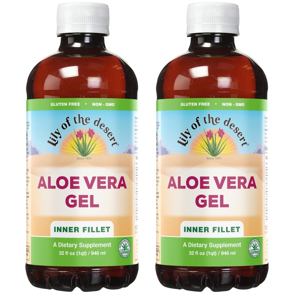 (原始内容存档于2018-09-29). Descrew Aloe Vera Gel - Inner Fillet Thicker Consistency Aloe Vera Drinch with Natural Vitamins, Districtive Enzymes for Gut Health, Stomach Relief, Wellness, Glowing Skin, 32 Oz (Pack of 2).