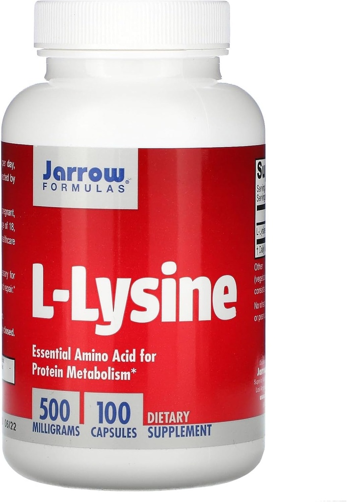 Jarrow 配方 - L-Lysine,500毫克,100个胶囊