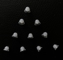 Junle Care( 6mm Small * 10pc) 双层听力助听器 Domes Comformable PSAP(个人音效放大器产品) Kit Ear Tips Invisible, Perfect for Open Air (Open Fit), 除外 RIC