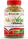 全寿Aloe Vera + 维生素E,60个可破裂的盖子 - 发作,抗衰老 - 健康的皮肤护理
