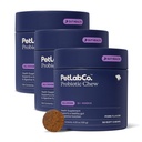 PetLab Co. 狗的抗生素,支持Gut健康,偶发性痢疾,消化性健康与季节性过敏症 - 猪肉 Flavor - 30 Soft Chews - 包装 May Vary (Value 3-Pack)