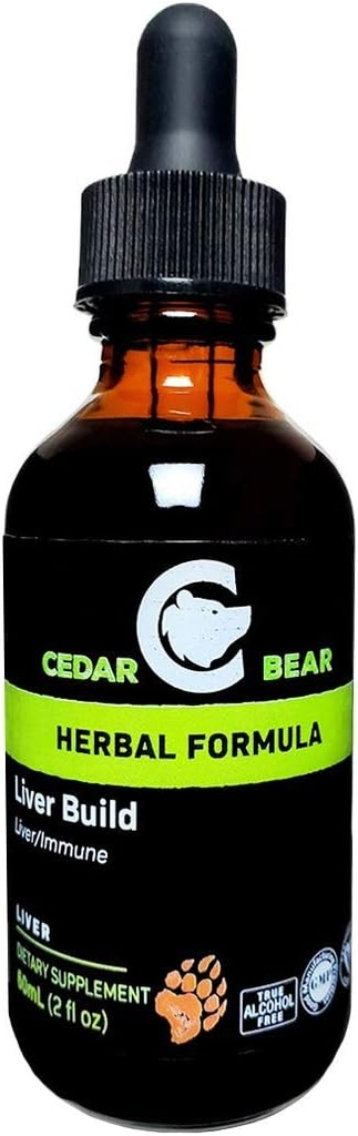 Cedar Bear Liver 构建一个液态草药补充剂,帮助增强Liver和Gallbladder功能 2 Fl Oz