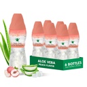 Aloe vera 果汁(桃味)加大块纯亚油浆(6包) 以植物为原料的汁液对水利作用很大,含有大豆浆. 对成年人和孩子来说是健康的