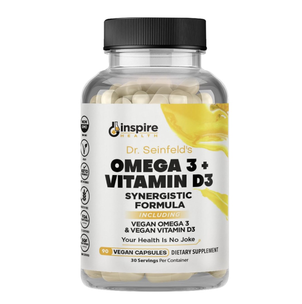 营养乏味的Vegan Omega 3和维生素D3