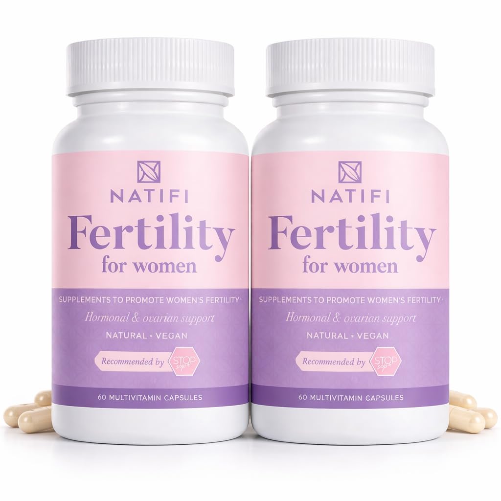 Natifi(2瓶) 生育率 产前维生素 调节周期 平衡激素,援助排卵. 妇女多维他明。 60 Caps Folic Acid, Myo Inositol, Vitex